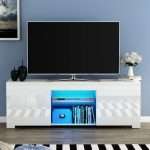 Small White Gloss TV Unit for 55Inch Tv's