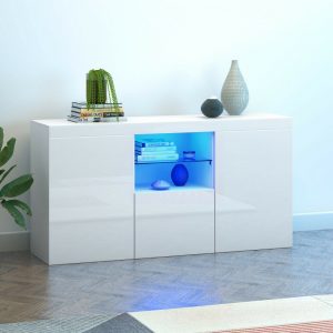 White High Gloss Sideboard / TV Stand 60 Inch TV