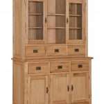 Forester Oak Hutch 3 Doors Fully Assembled