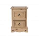 Small Bedside Cabinets 2 Drawers Premium Pine Furniture