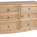Bedroom Drawers Wide 6 Drawers Premium Pine Furniture
