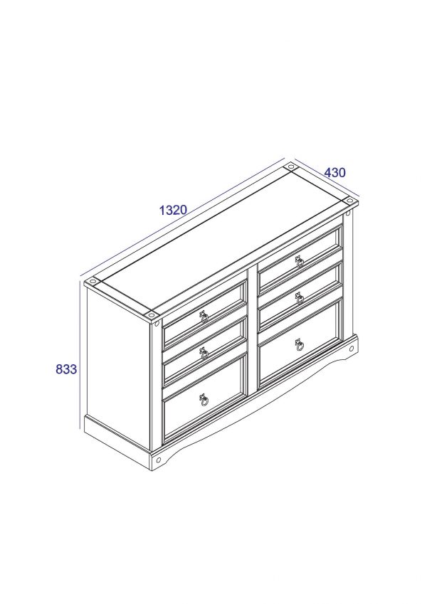 Chest of Drawers Wide