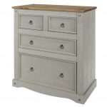 Grey Chest Of Drawers 4 Drawers Premium Pine Furniture