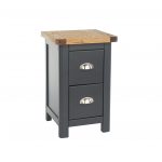 2 Drawer Petite Bedside Cabinet Assembled