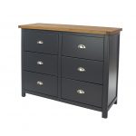3+3 Drawer Wide Chest of Drawers