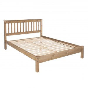 Double Bed Slatted  Premium Pine Furniture