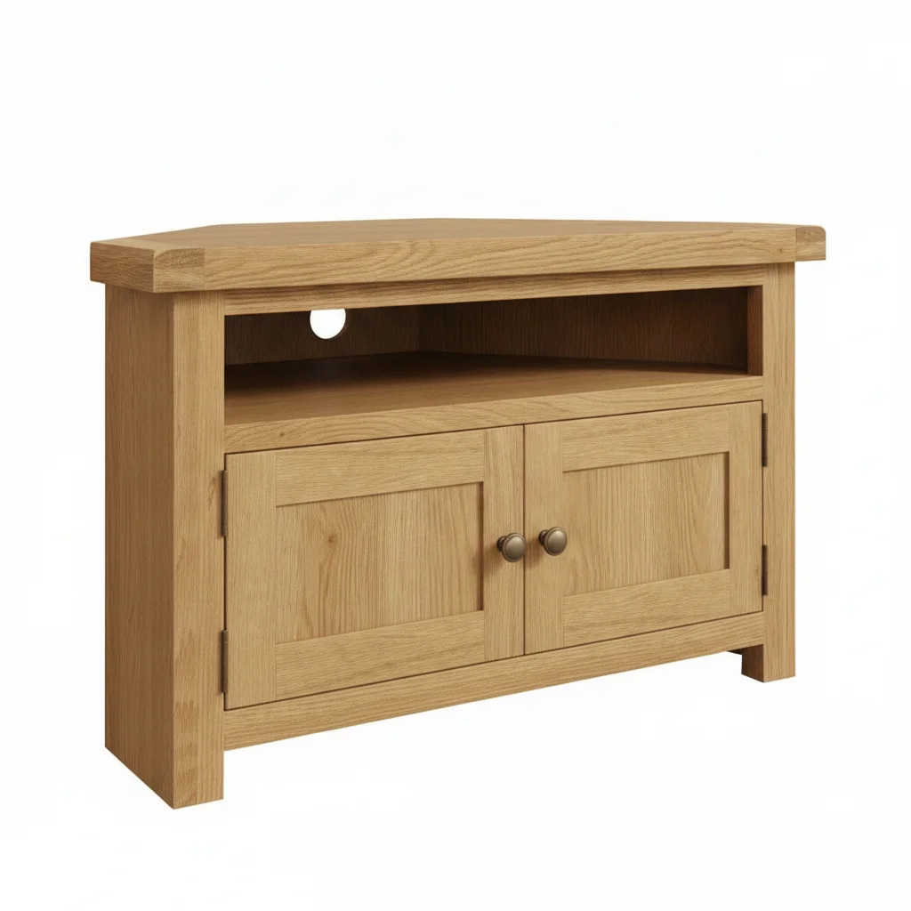 oak corner tv cabinet
