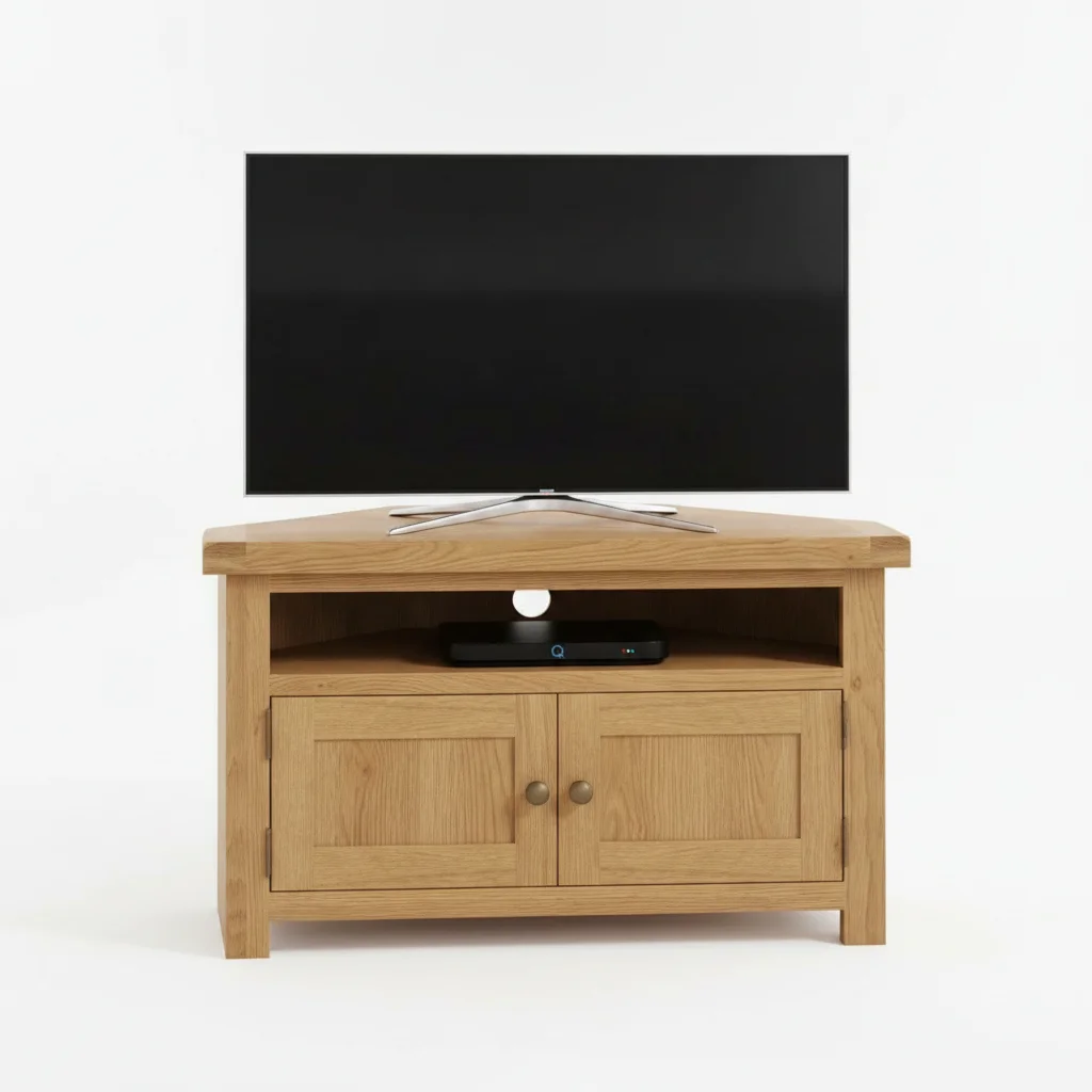 oak corner tv cabinet