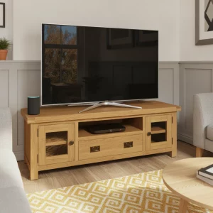 rustic oak tv stands 150cm