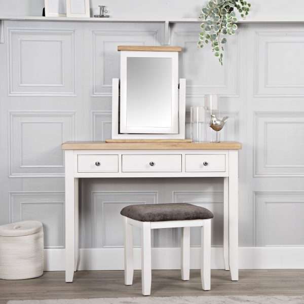 White Dressing Table and Drawers