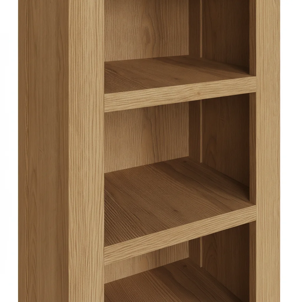 Narrow Oak Shelf Unit