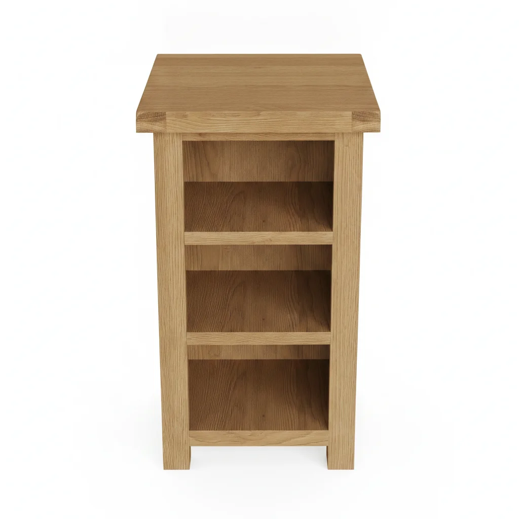 Narrow Oak Shelf Unit