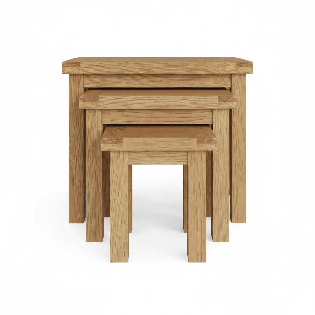 Solid Oak Nesting Tables