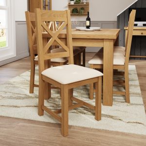 Oak Upholstered Dining Chairs
