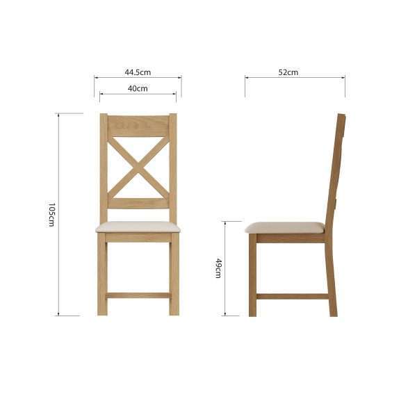 Oak Upholstered Dining Chairs