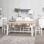 1.8m Butterfly White Extendable Dining Table