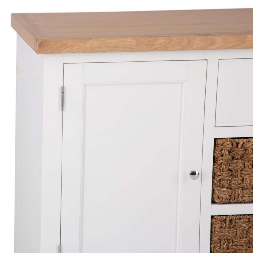 White and Oak Sideboard