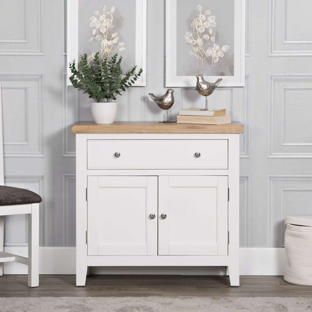 White Narrow Sideboard