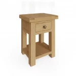 Oak Lamp Table with Drawer