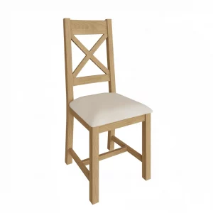 rustic oak dining chair