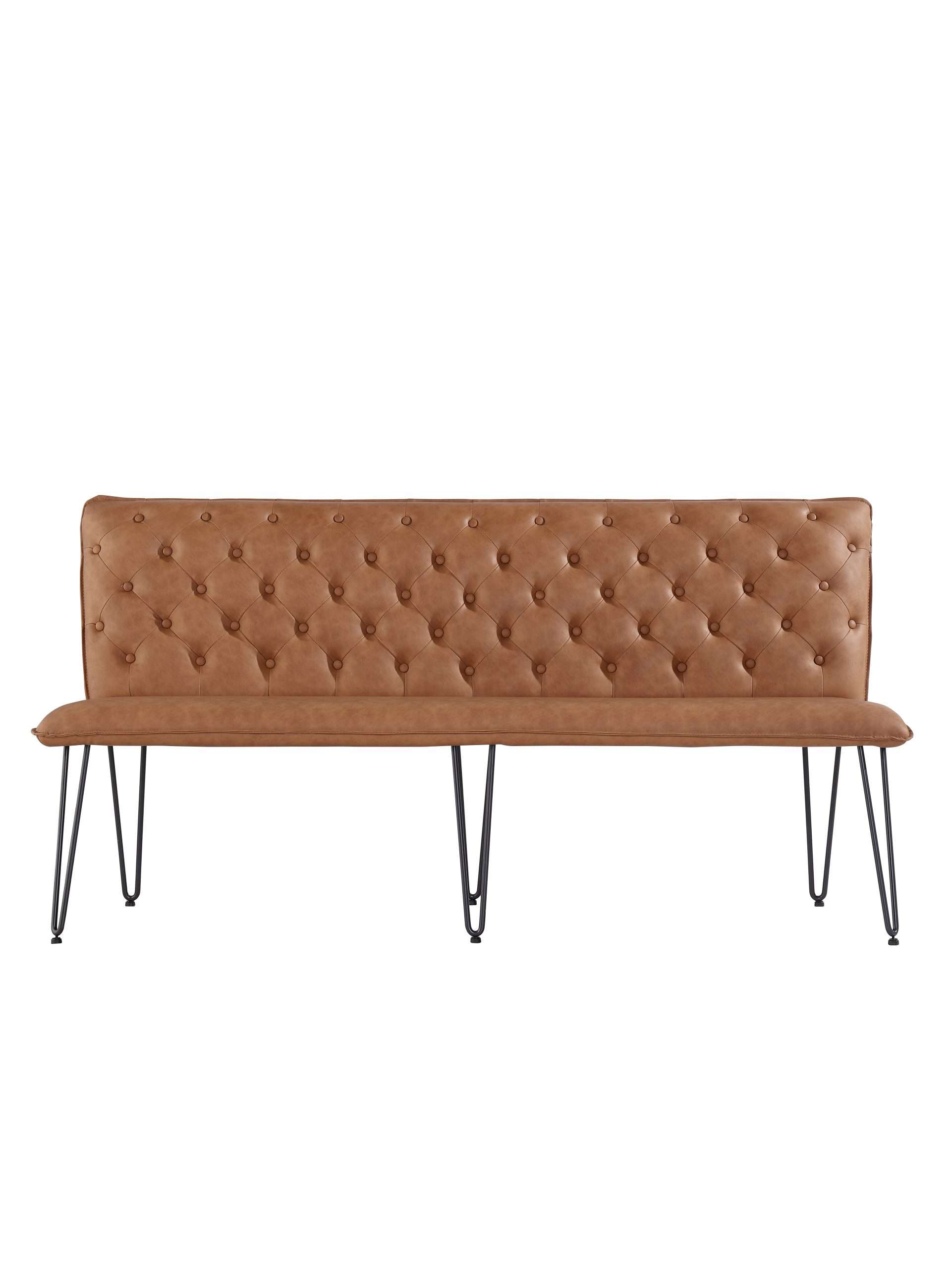 Bench 180cm Tan PU - Image 3