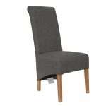 Scroll Back Chair - Dark Grey