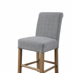 HO Bar Stool Check Grey