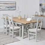 1.8m Butterfly Extendable Grey Dining Table