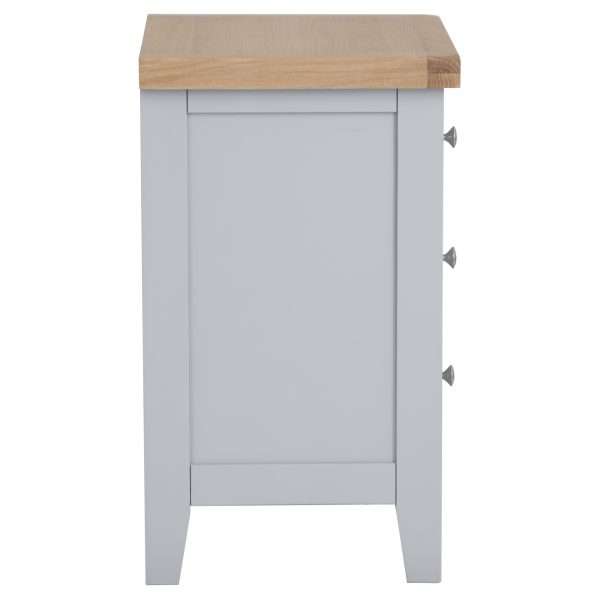 Modern Large Grey Bedside Table - Stylish Nightstand with Storage - Image 8