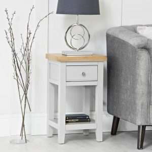 Small Grey Side Table