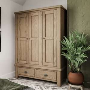 Stylish 3-Door Wardrobe