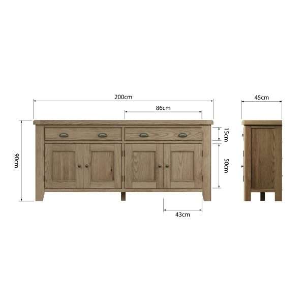 4 Door Sideboard - Image 10
