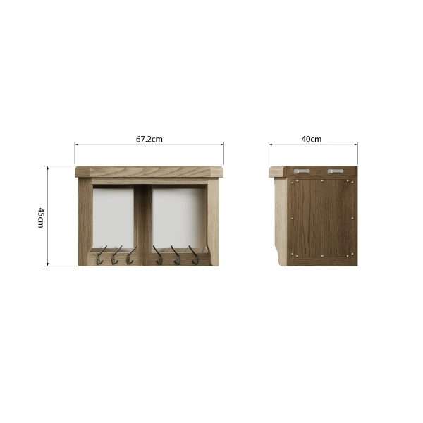 Corner Hall Bench Top - Image 8