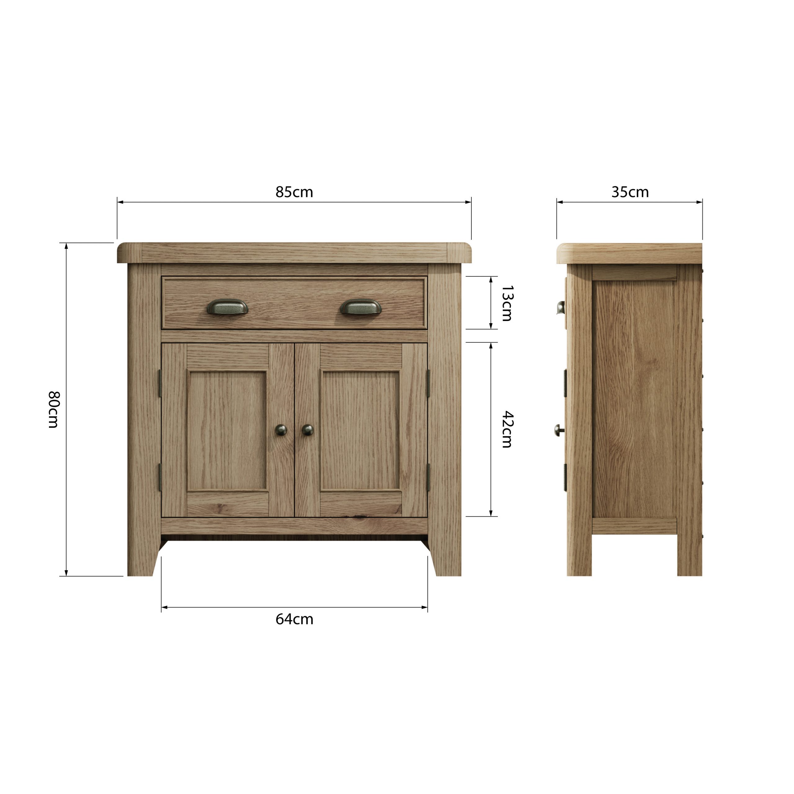 1 Drawer 2 Door Sideboard - Image 11