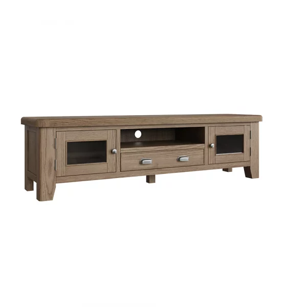 Extra Large Oak Tv Cabinet - Image 3