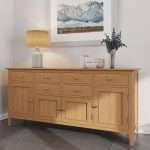 Oak Long Sideboard - Spacious Storage for Your Home
