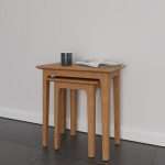 Nest of Tables Light Oak - Set of 2 Stylish and Space-Saving