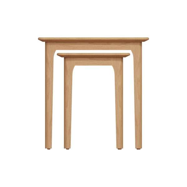 Nest of Tables Light Oak - Set of 2 Stylish and Space-Saving - Image 4