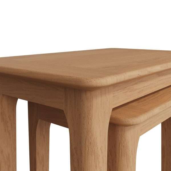 Nest of Tables Light Oak - Set of 2 Stylish and Space-Saving - Image 6