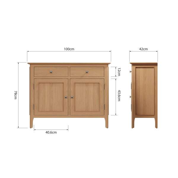 Compact and Stylish Small Sideboard Oak for Efficient Storage - Image 9