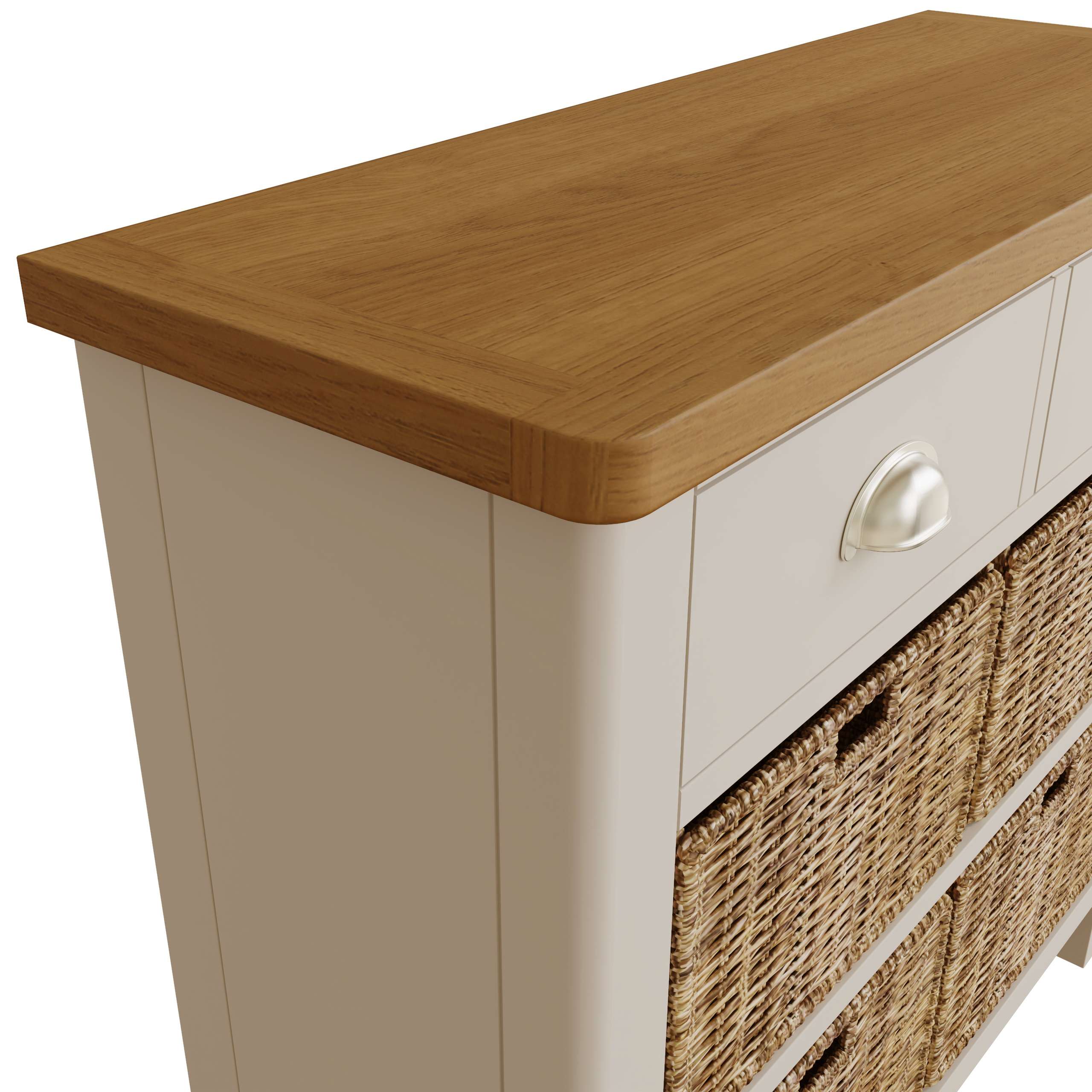 2 Drawer 4 Basket Cabinet - Image 9