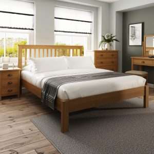 oak bed frames king size