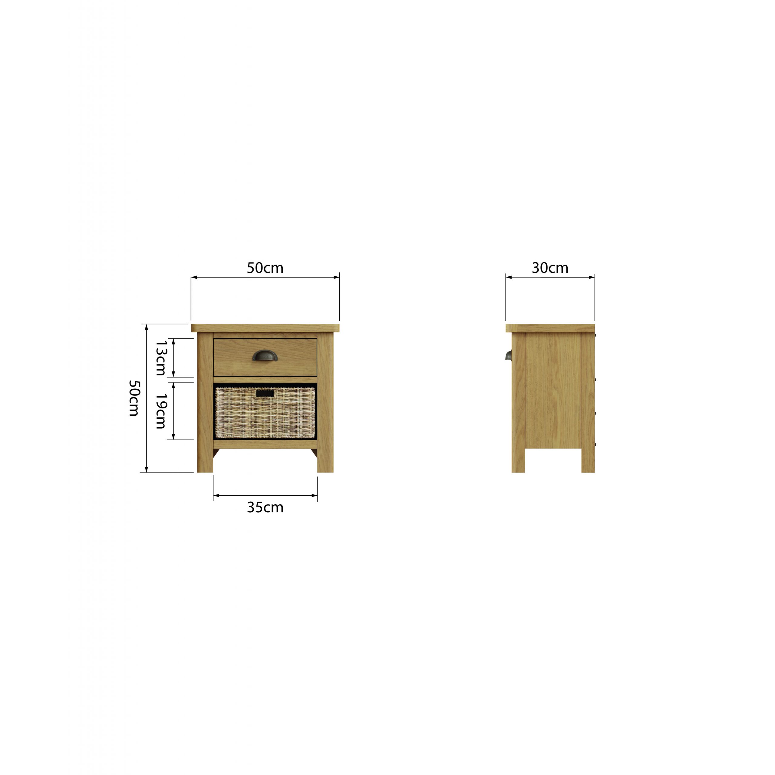 1 Drawer 1 Basket Cabinet - Image 9