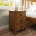Modern 3 Drawer Oak Bedside Table - Stylish Storage Solution