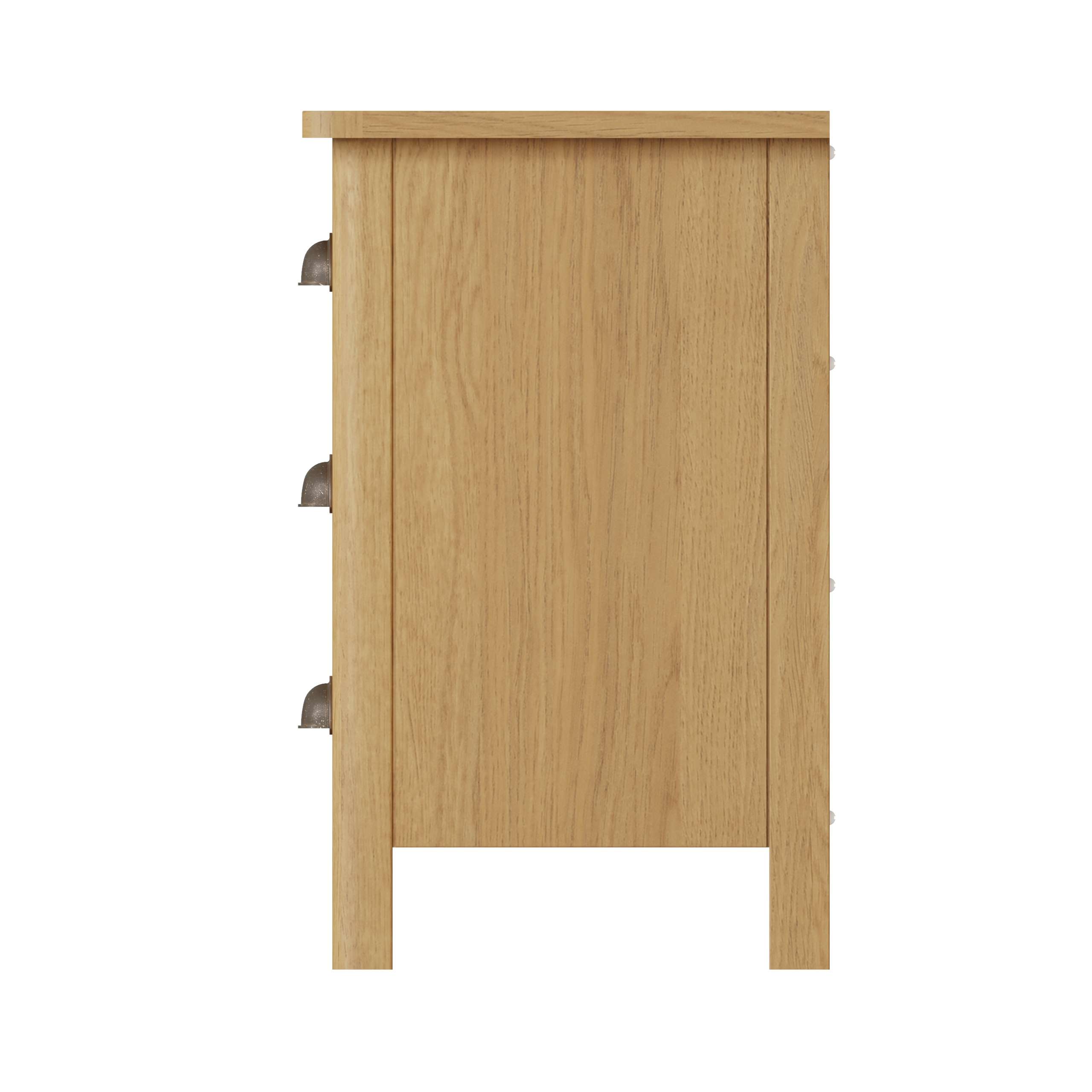 Modern 3 Drawer Oak Bedside Table - Stylish Storage Solution - Image 5