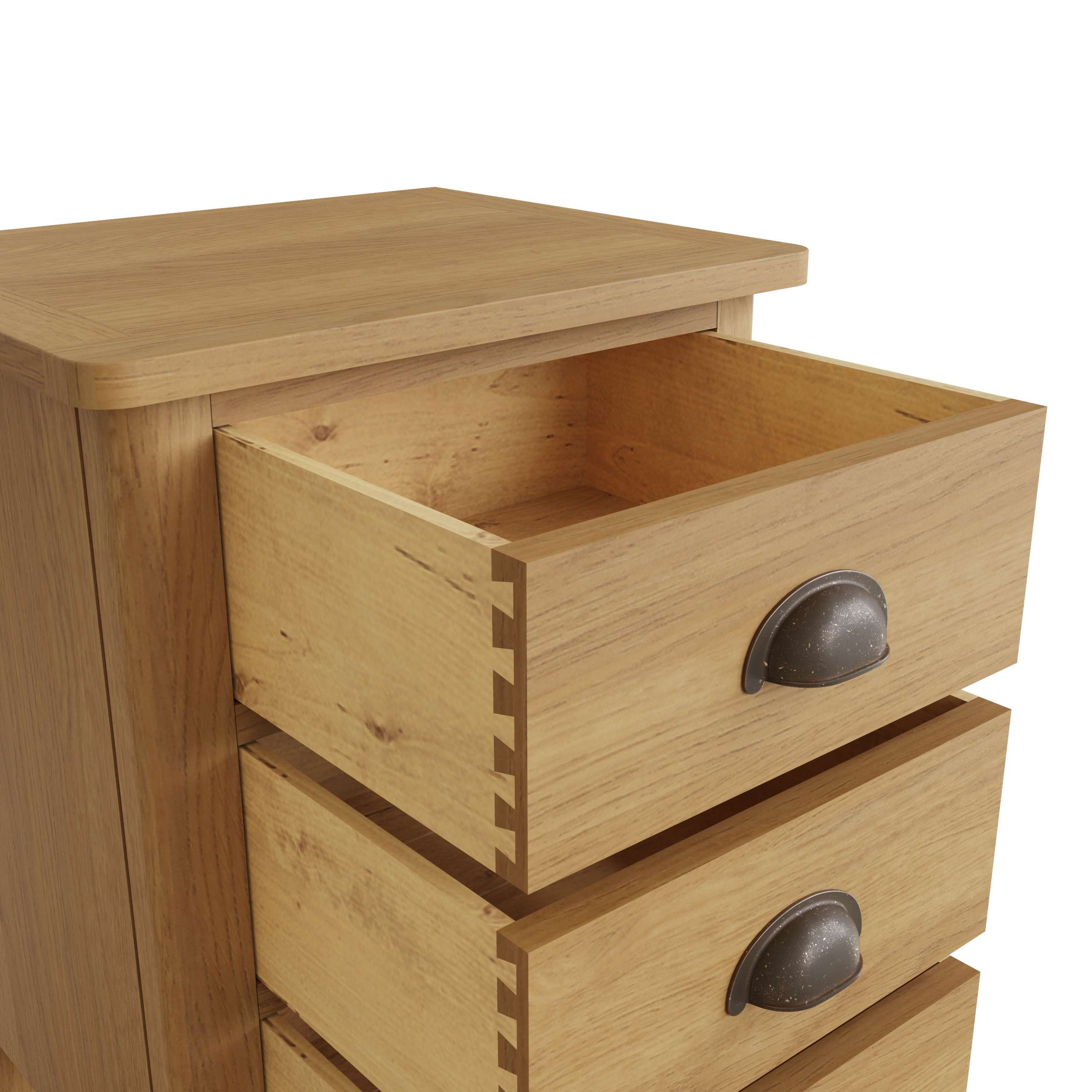 Modern 3 Drawer Oak Bedside Table - Stylish Storage Solution - Image 7