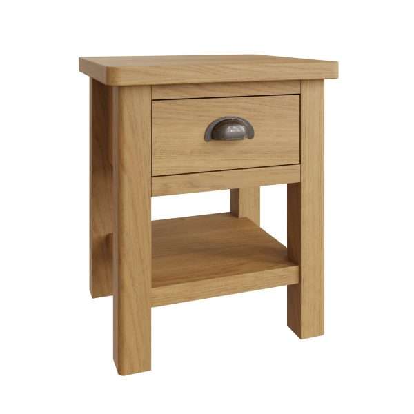 Oak Side Table Small - Rustic Charm for Your Living Space - Image 2