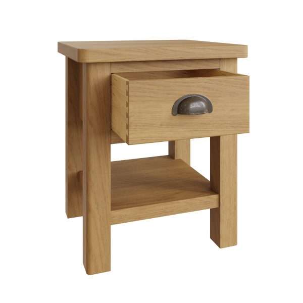 Oak Side Table Small - Rustic Charm for Your Living Space - Image 4