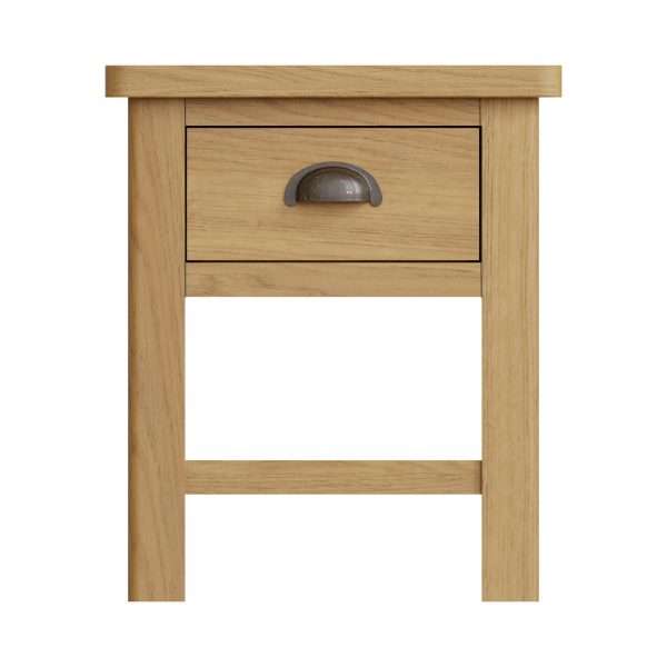 Oak Side Table Small - Rustic Charm for Your Living Space - Image 3