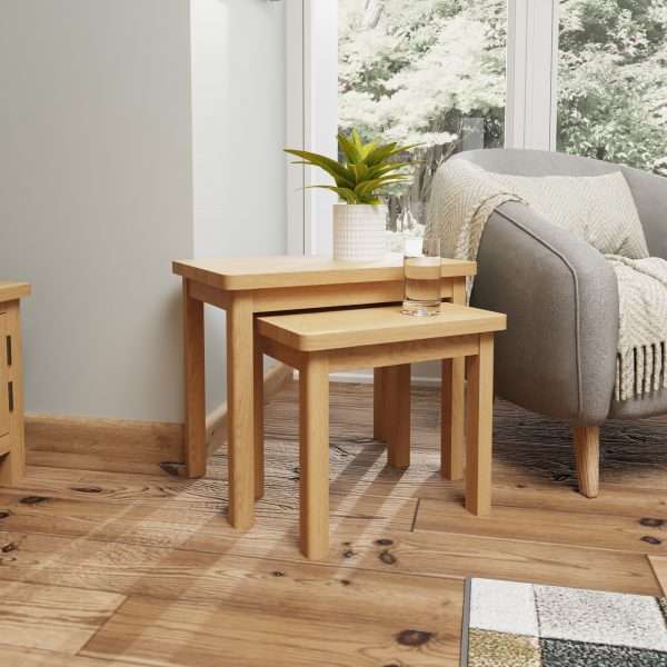 nesting oak tables